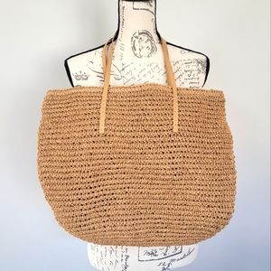 NWOT Straw weave Beach tote bag from Etsy